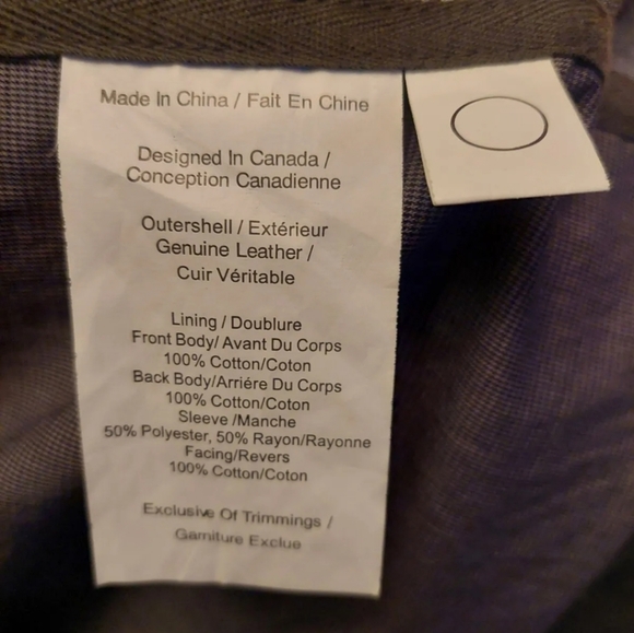 Danier Genuine Suede Dark Tanned Leather Jacket [XL] [UK 46, FR 56, IT 56] 82493 - Picture 6 of 10